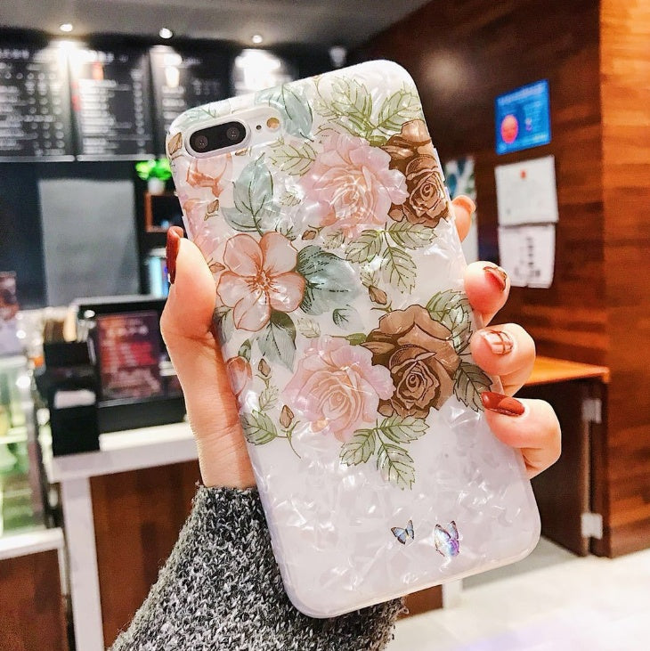 Dream Shell Phone Case For iPhone X XS Max XR Rose Flower Back Cover Cases for iPhone 7 8 6 6s Plus Soft TPU Silicon Dream Shell Phone Case For iPhone X XS Max XR Rose Flower Back Cover Cases for iPhone 7 8 6 6s Plus Soft TPU Silicon